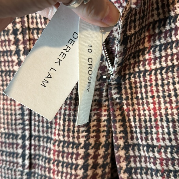 NWT Houndstooth plaid Derek Lam 10 Crosby pants - Picture 5 of 5